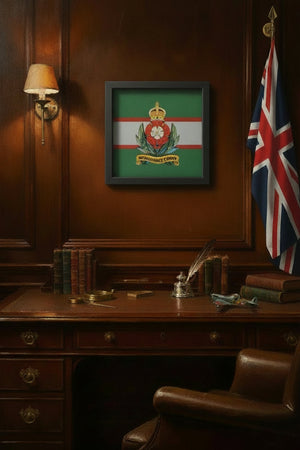 Intelligence Corps King's 3D Cap Badge Display Frame 