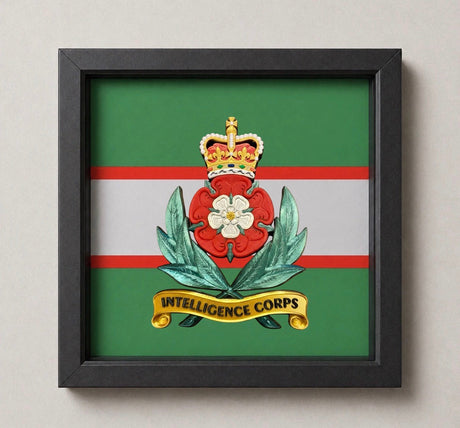 Intelligence Corps Cap Badge Display Frame