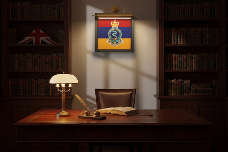 Royal Army Medical Corps 3D Queen's Cap Badge Display Frame