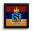 Royal Army Medical Corps King's 3D Cap Badge Display Frame