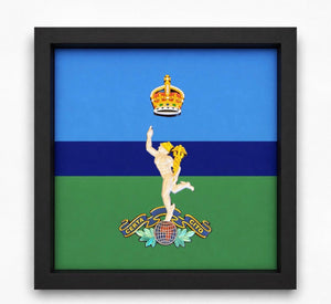 Royal Corps of Signals 3D Cap Badge Display Frame – King's Crown