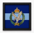 Army Air Corps King's Crown 3D Cap Badge Display Frame