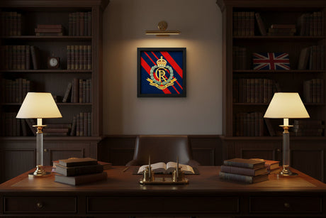 Royal Military Police King's Crown 3D Cap Badge Display Frame