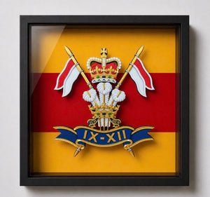 9th/12th Royal Lancers Cap Badge (Prince of Wales) Display Frame