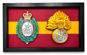 Double Military Cap Badge Display Frame | MOD Licensed