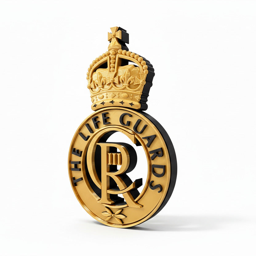 The Life Guards King's Crown Cap Badge | Officially Licensed