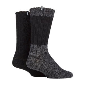 Jeep Mens Cable Knit Boots Socks
