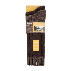 Jeep Mens Cable Knit Boots Socks
