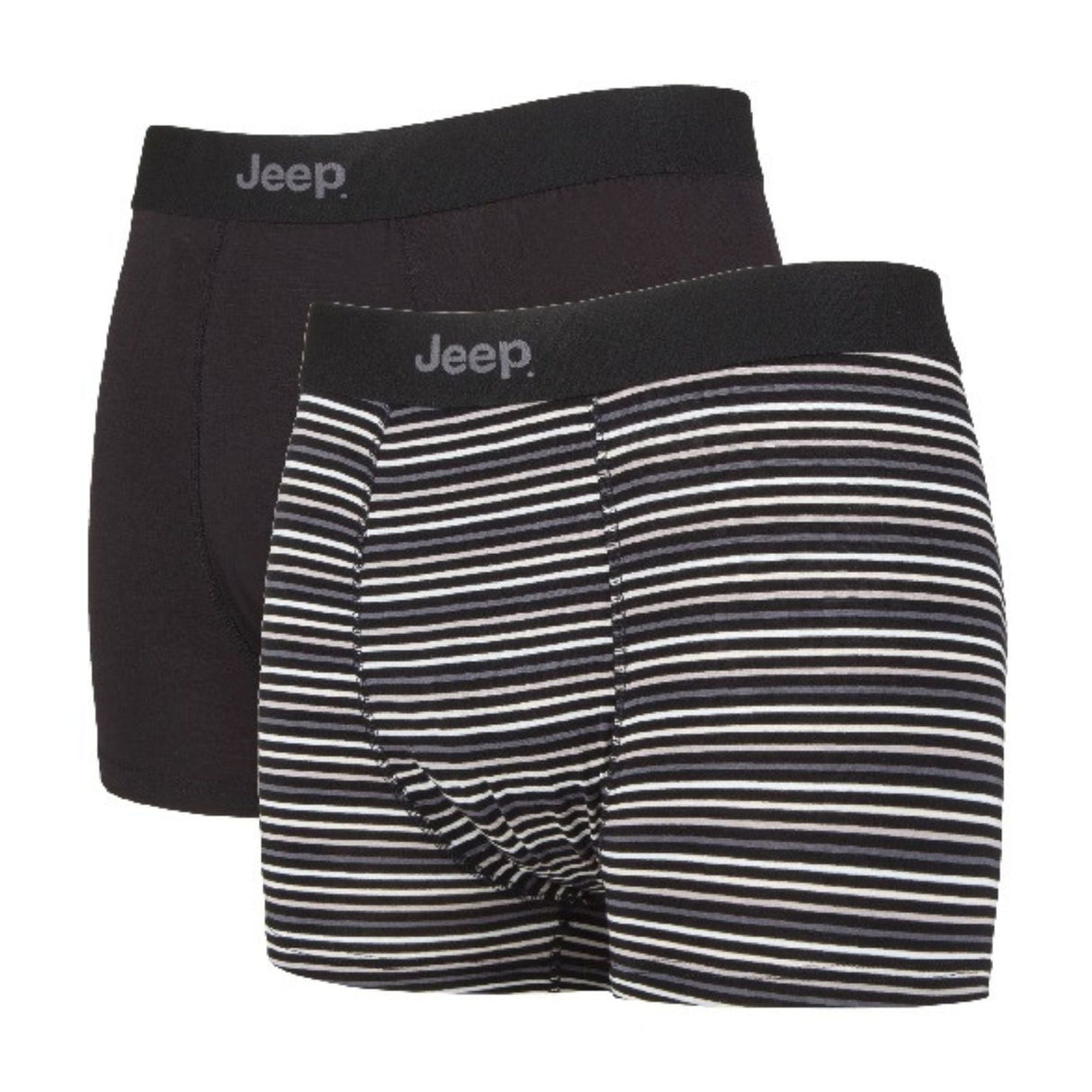 Jeep 2 Pack Mens Soft Natural Bamboo Fibres Comfortable Fitted Boxer Shorts