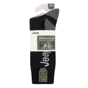 Jeep 3 Pack Mens Walking Boot Socks Performance Outdoor Socks for Hiking