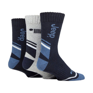 Jeep 3 Pack Mens Walking Boot Socks Performance Outdoor Socks for Hiking