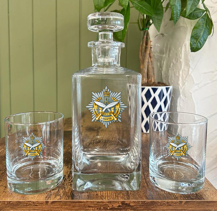Queen's Own Gurkha Logistic Regiment RLC - Decanter (New King's Crown)