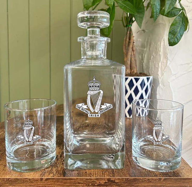 Royal Irish Regiment  - Decanter (New King's Crown)