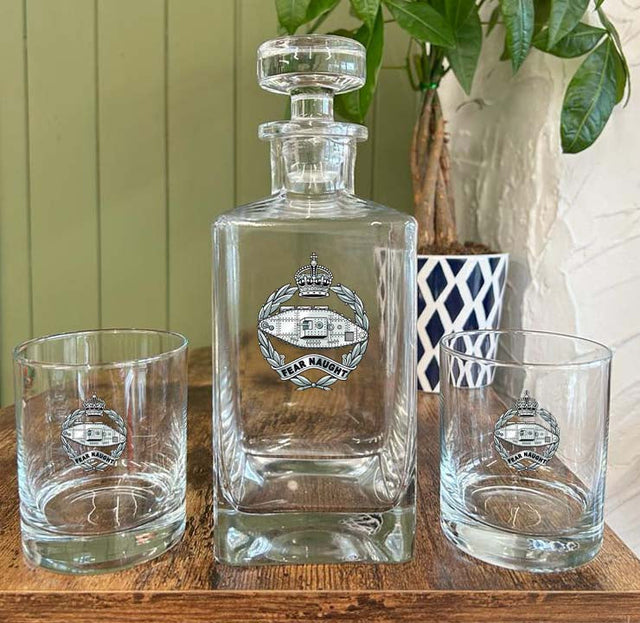 Royal Tank Regiment - Decanter (New King's Crown)