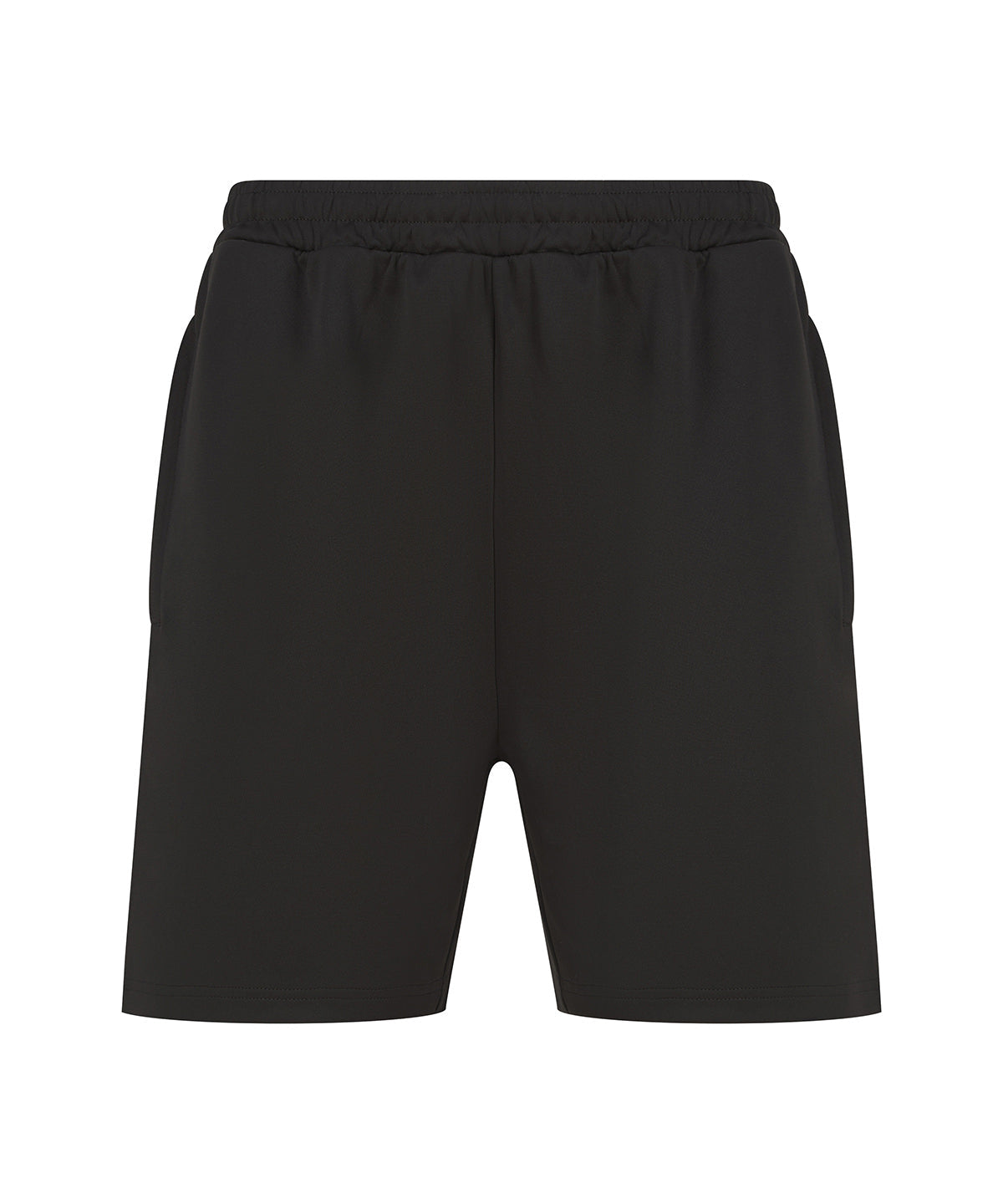 Black shorts on a white background