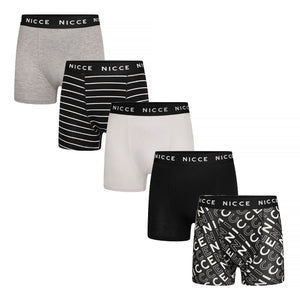 Nicce 5 Pack Mens Boxers TALOX - Soft Breathable Cotton Everyday Underwear
