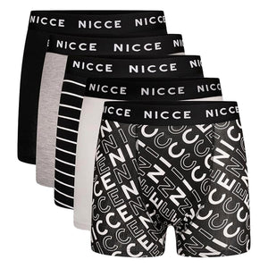 Nicce 5 Pack Mens Boxers TALOX - Soft Breathable Cotton Everyday Underwear
