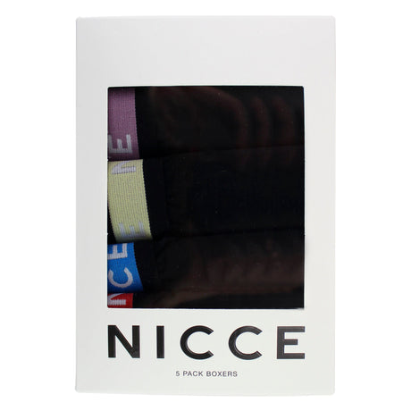 Nicce - 5 Pack Mens Boxers AMBRO - Soft Breathable Cotton Everyday Underwear

