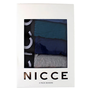 Nicce - 5 Pack Mens Boxers DILLOW - Soft Breathable Cotton Everyday Underwear