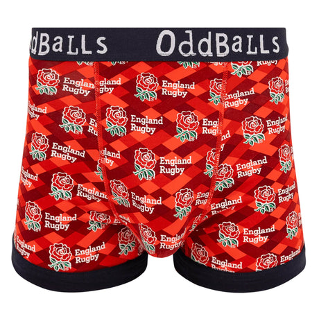 OddBalls Mens England Rugby Boxer Shorts
