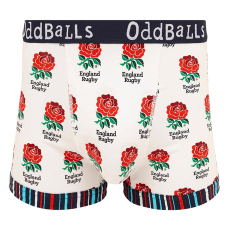 OddBalls Mens England Rugby Boxer Shorts