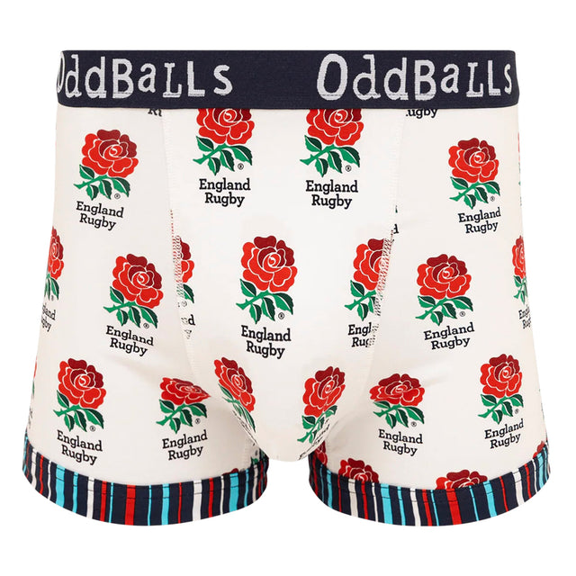 OddBalls Mens England Rugby Boxer Shorts