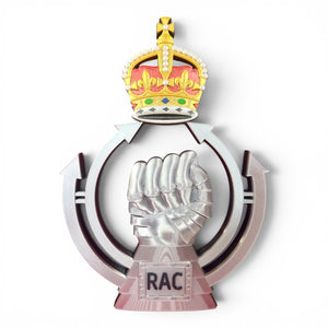 Royal Armoured Corps 3D Cap Badge King's Crown | Officially Licensed