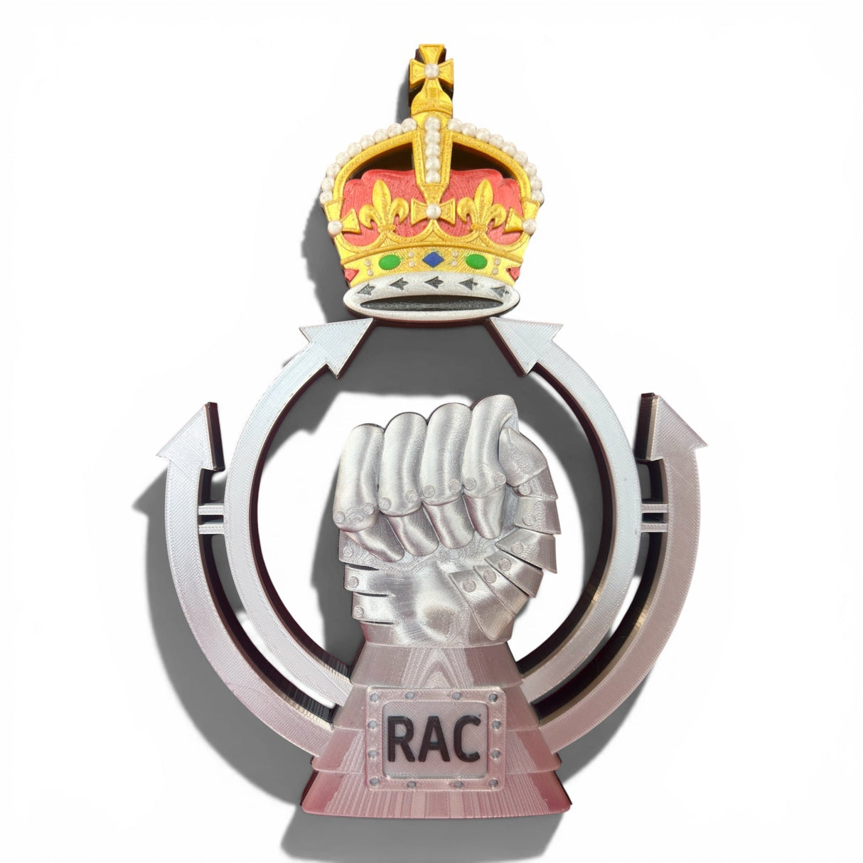 Royal Armoured Corps 3D Cap Badge King's Crown | Officially Licensed