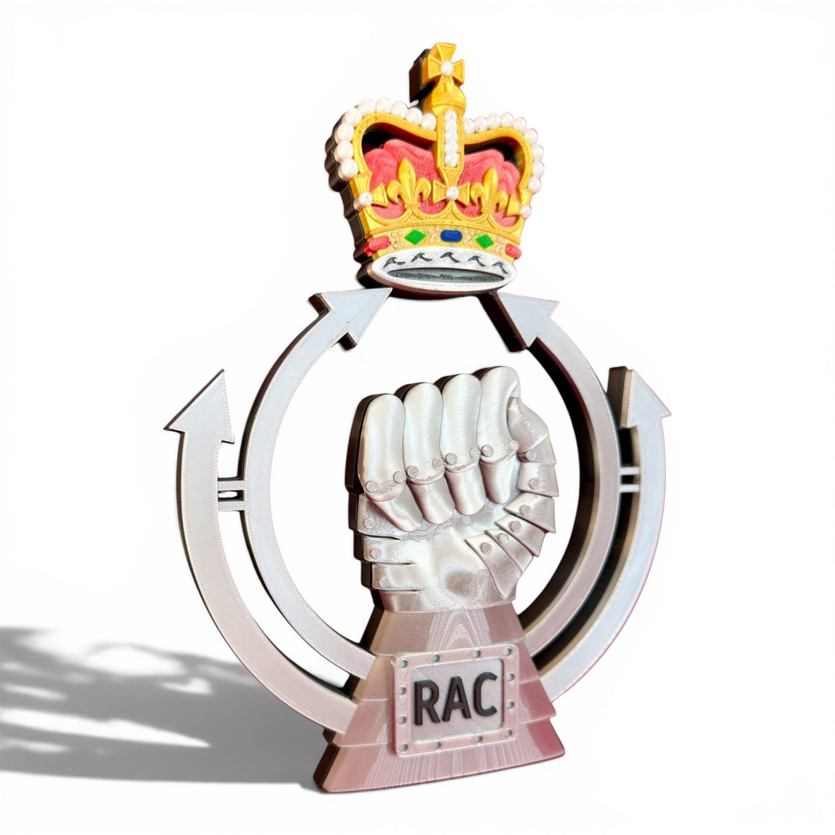 Royal Armoured Corps 3D Cap Badge Queen's Crown | Officially Licensed