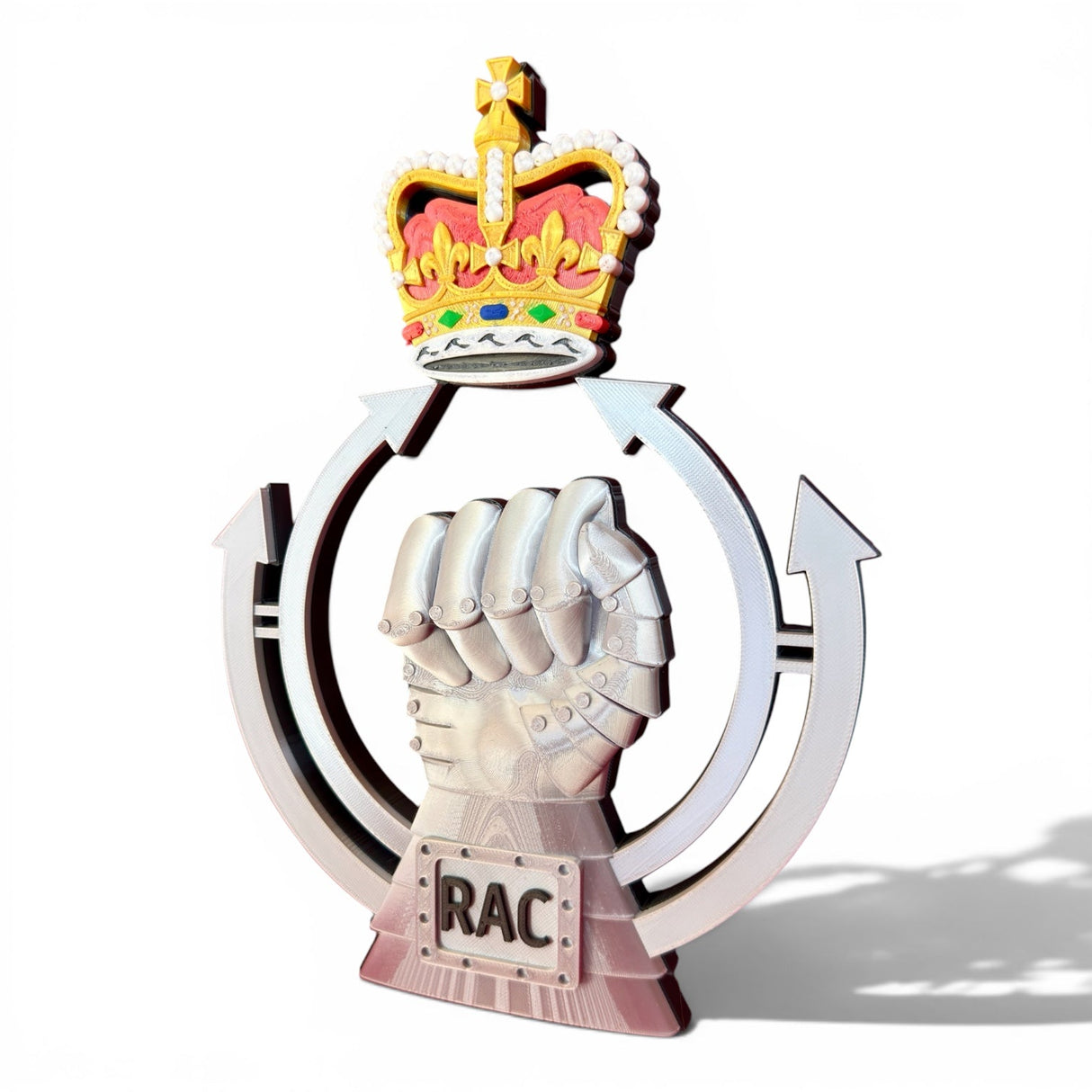 Royal Armoured Corps 3D Cap Badge Queen's Crown | Officially Licensed