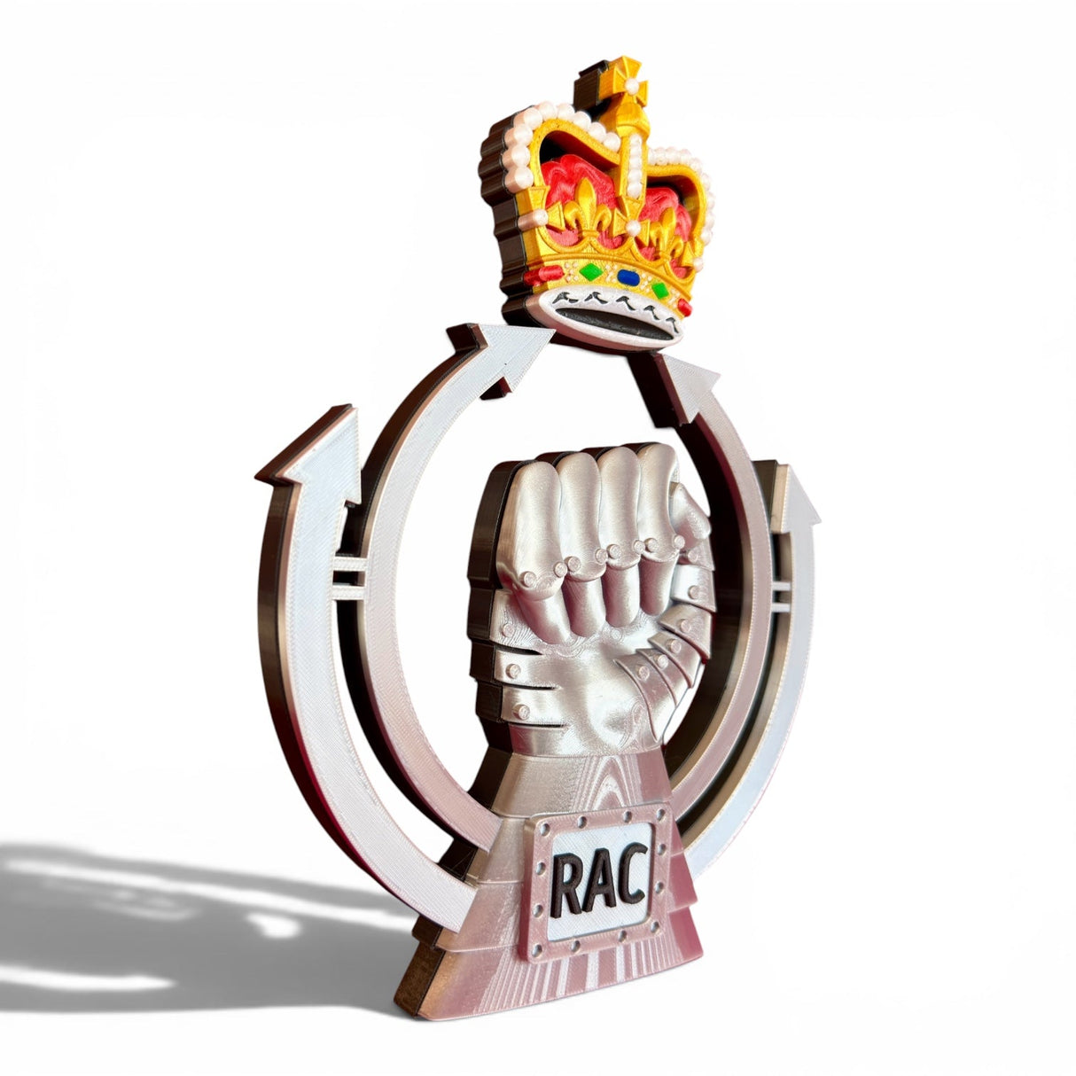 Royal Armoured Corps 3D Cap Badge Queen's Crown | Officially Licensed