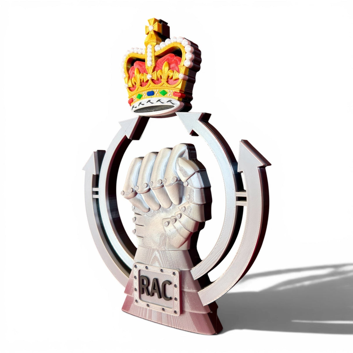 Royal Armoured Corps 3D Cap Badge Queen's Crown | Officially Licensed