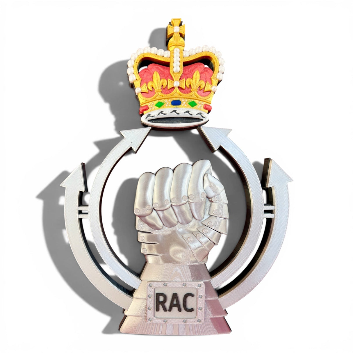 Royal Armoured Corps 3D Cap Badge Queen's Crown | Officially Licensed