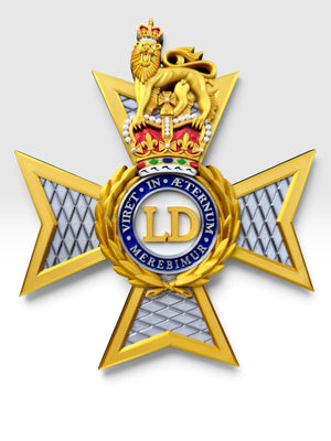 The Light Dragoons Cap Badge Wall Display – Queen's Crown | Officially Licensed
