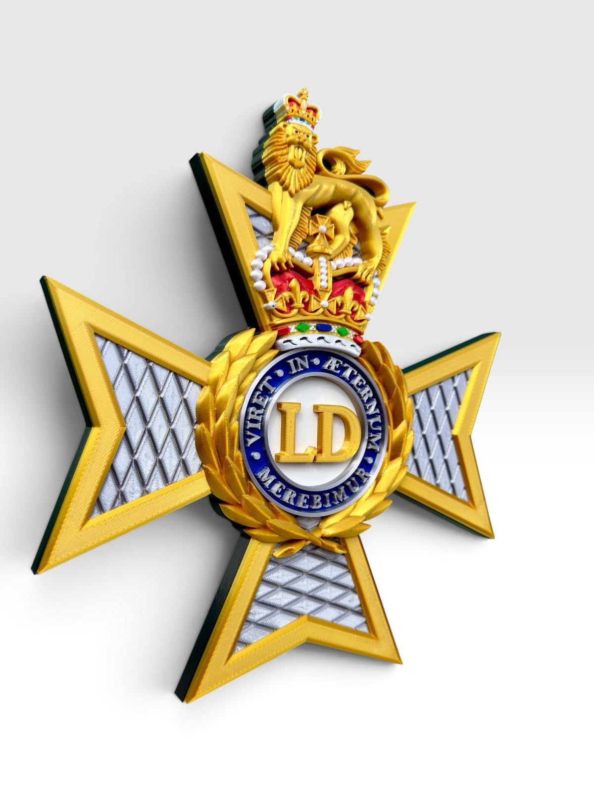 The Light Dragoons Cap Badge Wall Display – Queen's Crown | Officially Licensed