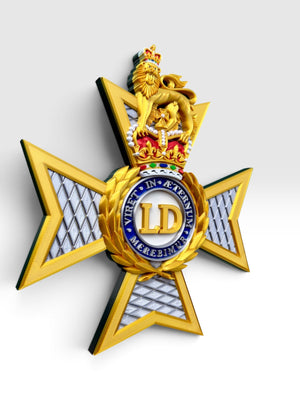 The Light Dragoons Cap Badge Wall Display – Queen's Crown | Officially Licensed