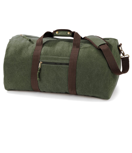 Military Style Vintage Canvas Holdall