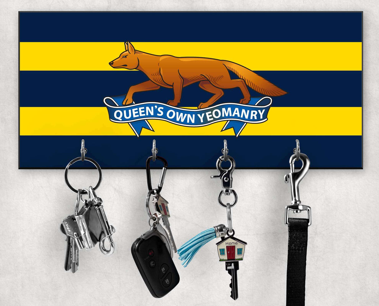 Queen's Own Yeomanry - Wooden Key/Beret Hook