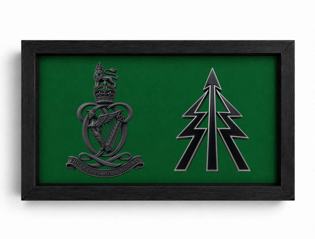 Double Military Cap Badge Display Frame | MOD Licensed