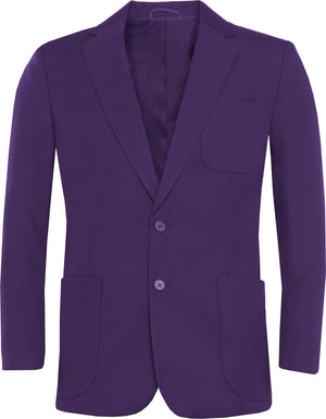 Purple blazer on a white background