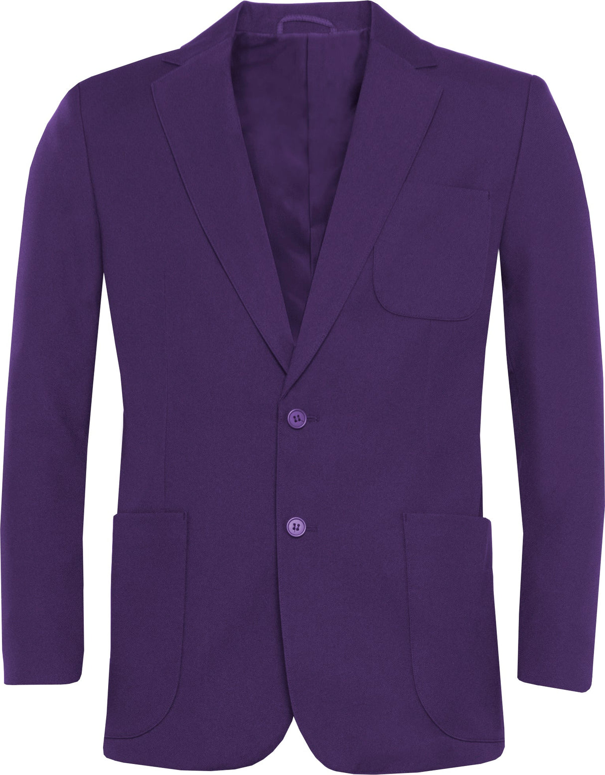 Purple blazer on a white background