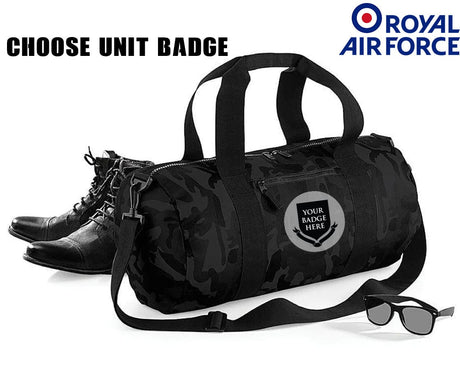 Royal Air Force Units Camo Barrel Bag