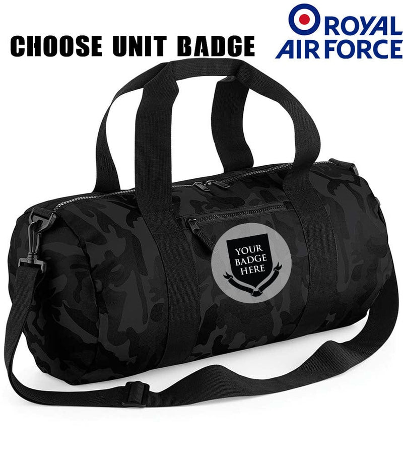 Royal Air Force Units Camo Barrel Bag