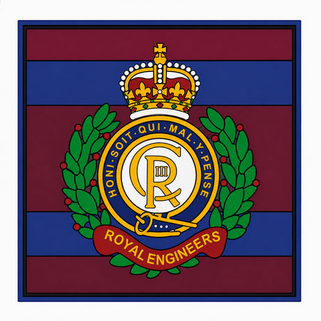 Royal Engineers Cap Badge PVC Patch