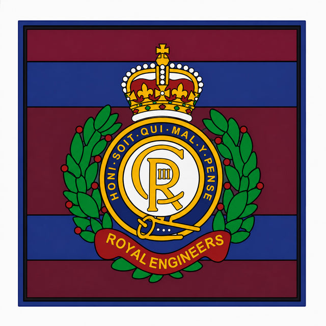 Royal Engineers Cap Badge PVC Patch