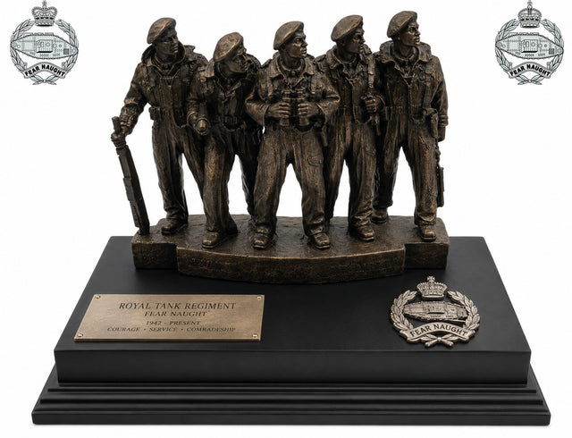 Royal Tank Regiment Comet Crew Cold Cast Bronze Statue