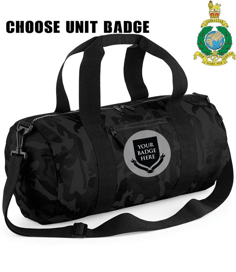 Royal Marines Units Camo Barrel Bag
