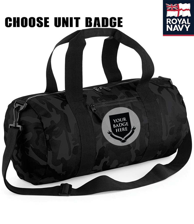 Royal Navy Units Camo Barrel Bag