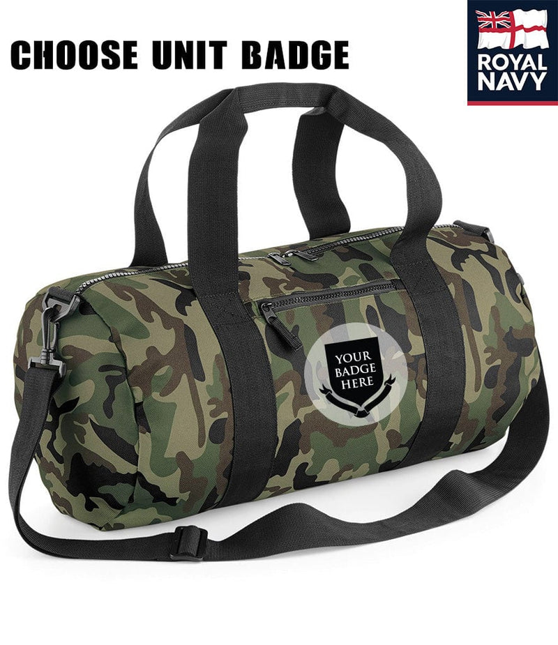 Royal Navy Units Camo Barrel Bag