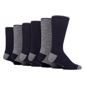 6 Pairs Mens Water Repellent Midweight Outdoor Socks for Hiking & Walking